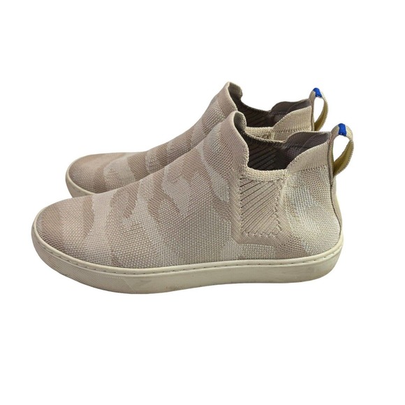 Rothys‎ Sand Camo Chelsea Boots Size 7 Slip On Shoes - Picture 2 of 10